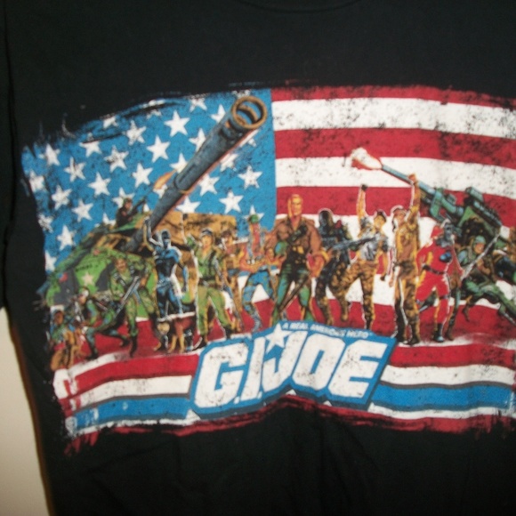 G.I. Joe black multi-color t shirt size S - Picture 3 of 6